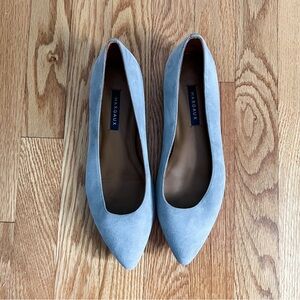 Margaux The Pointe in Gray Suede